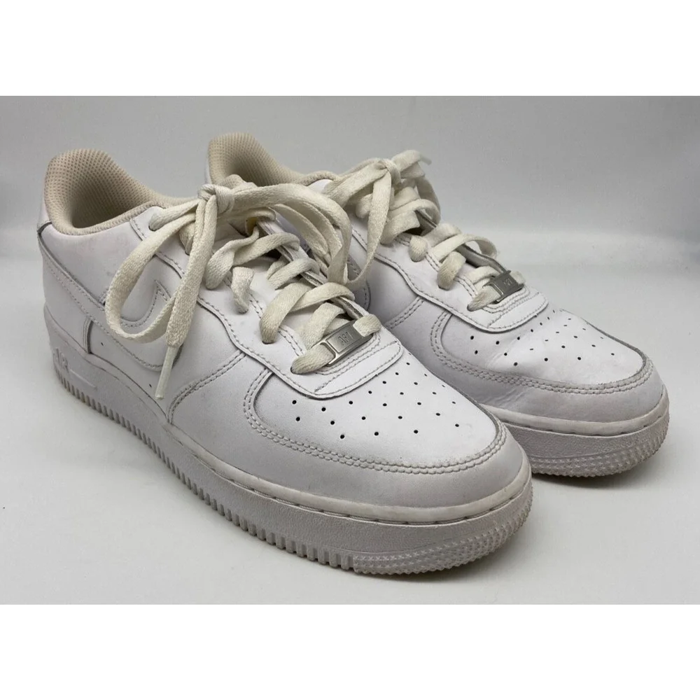 Nike Air Force 1 Shoes Youth‎ Sz 7Y Low LE GS Triple White DH2920-111